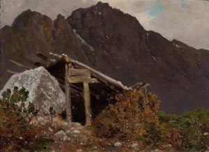 Tatra Mountain landscape by Wojciech Gerson Oil Painting