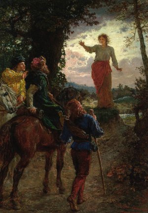 Veit Stoss on the way to Nuremberg by Wojciech Gerson Oil Painting