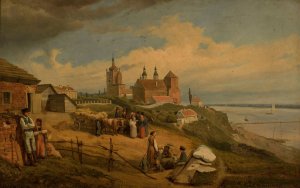View of Plock by Wojciech Gerson Oil Painting