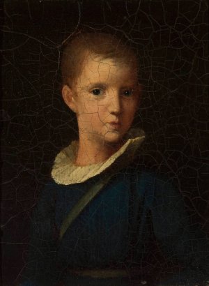 Childhood portrait of Artur Potocki by Wojciech Korneli Stattler Oil Painting