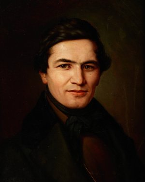 Portrait of a Man by Wojciech Korneli Stattler Oil Painting