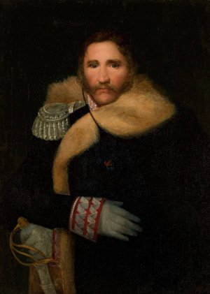 Portrait of general Henryk Dembinski by Wojciech Korneli Stattler Oil Painting