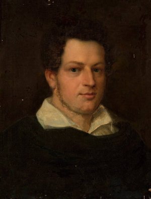 Portrait of Izydor Dymidowicz by Wojciech Korneli Stattler Oil Painting