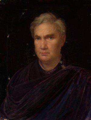 Self-portrait by Wojciech Korneli Stattler Oil Painting