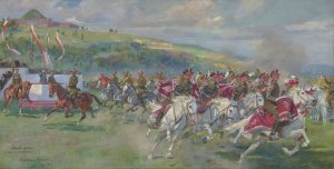 Feast-Day of the Polish Cavalry by Wojciech Kossak Oil Painting