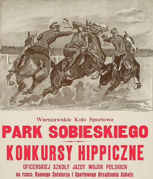 Main Product Photo of Konkursy hippiczne Oficerskiej Szkoly Jazdy Wojsk Polskich  Painting by Wojciech Kossak