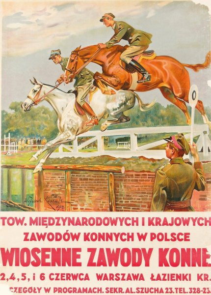Main Product Photo of Wiosenne zawody konne  Painting by Wojciech Kossak