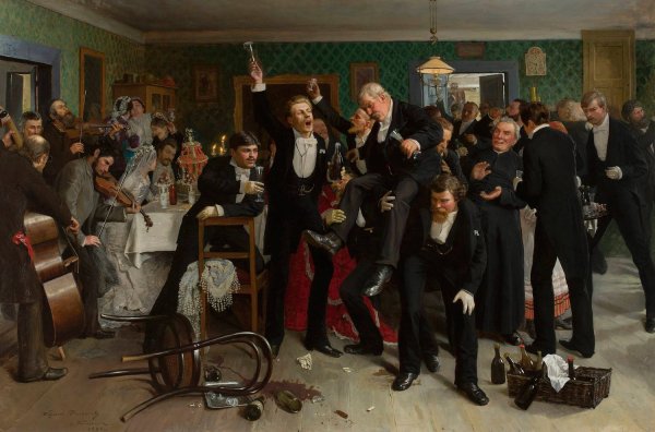 Wedding toast  by Wojciech Piechowski - Hand-Painted Oil Painting Reproduction