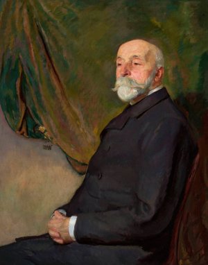 Portait of August Iwanski by Wojciech Weiss Oil Painting