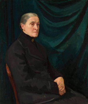 Portrait of Henryka Dluska by Wojciech Weiss Oil Painting