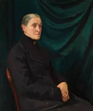 Portrait of Henryka Dluska by Wojciech Weiss Oil Painting