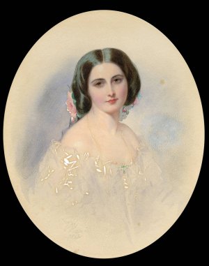 Portrait of a Lady by Woldemar Hau Oil Painting