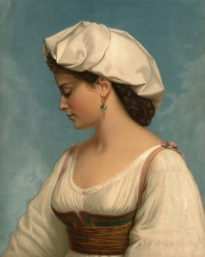 The Italian Beauty by Wolfgang Boehm Oil Painting