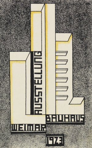Bauhaus-Postkarte by Wolfgang Molnar Oil Painting