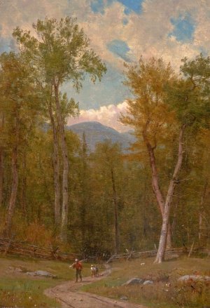 Landscape by Worthington Whittredge Oil Painting