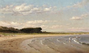 Second Beach, Newport by Worthington Whittredge Oil Painting