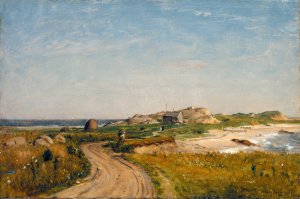 Seconnet Point, Rhode Island by Worthington Whittredge Oil Painting
