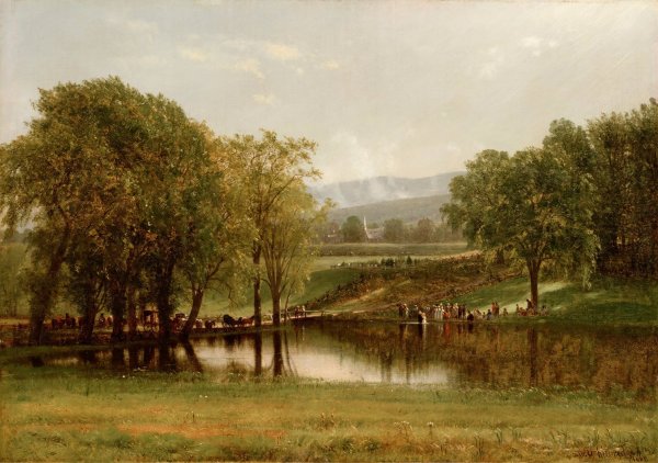 Main Product Photo of The Baptism  Painting by Worthington Whittredge