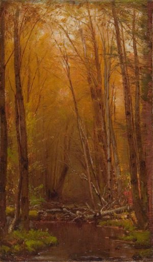 The Birches Of The Catskills by Worthington Whittredge Oil Painting