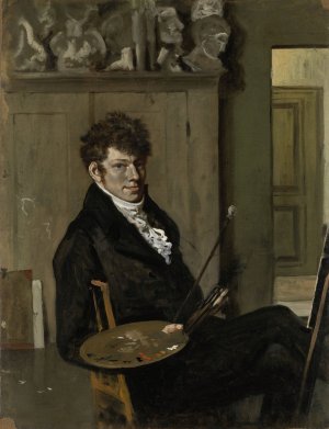 Self-portrait by Wouter Johannes Van Troostwijk Oil Painting