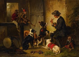 After The Circus by Wouterus Verschuur Oil Painting