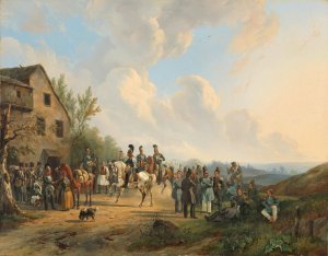 Scene from the Ten Days'Campaign against the Belgian Revolt, August 1831 by Wouterus Verschuur Oil Painting