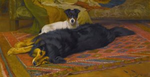 The Two Friends by Wright Barker Oil Painting