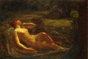 Ariadne Oil painting by Wyatt Eaton