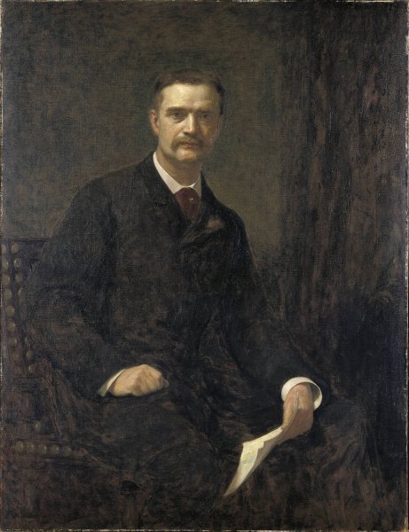 William T. Evans  by Wyatt Eaton - Hand-Painted Oil Painting Reproduction