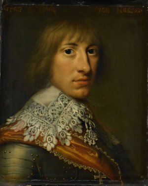 Portrait of Henry Casimir I, Count of Nassau-Dietz by Wybrand De Geest Oil Painting