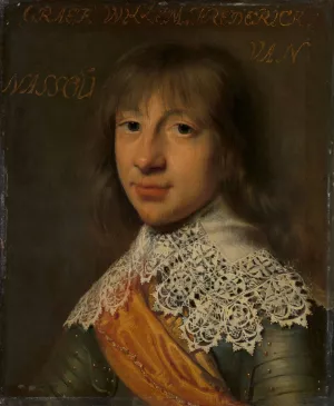 Portrait of William Frederick, Count of Nassau-Dietz by Wybrand De Geest Oil Painting