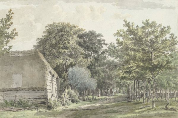 Path through the Village of Manen at Ede  by Wybrand Hendriks - Hand-Painted Oil Painting Reproduction