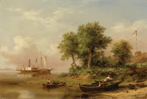 Palmettos at Port Royal by Xanthus Russell Smith Oil Painting
