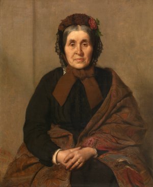 The Artist's Mother by Xavier Mellery Oil Painting