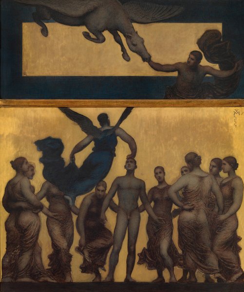 Main Product Photo of The Inspiration Painting by Xavier Mellery