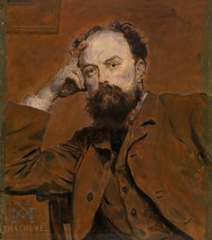 The Sculptor Paul De Vigne by Xavier Mellery Oil Painting