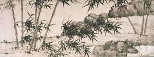 Bamboo under Spring Rain by Xia Chang Oil Painting