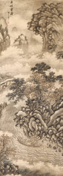 Clouds and Waves at the Wu Gorge by Xie Shichen Oil Painting