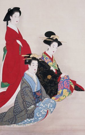 Ladies of the Warrior Class by Yamaguchi Soken Oil Painting