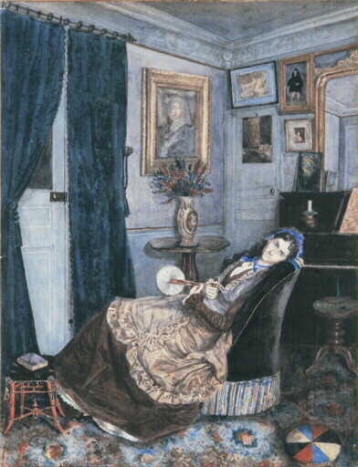 Main Product Photo of Interieur Parisien Painting by Zacharie Astruc