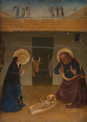 The Nativity by Zanobi Strozzi Oil Painting