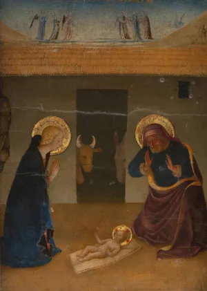 The Nativity by Zanobi Strozzi Oil Painting