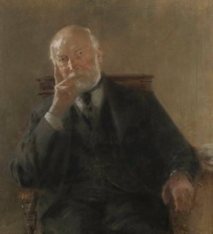 Portrait of Antoni Malecki by Zdzislaw Jasinski Oil Painting