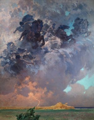 Tempest by Zdzislaw Jasinski Oil Painting