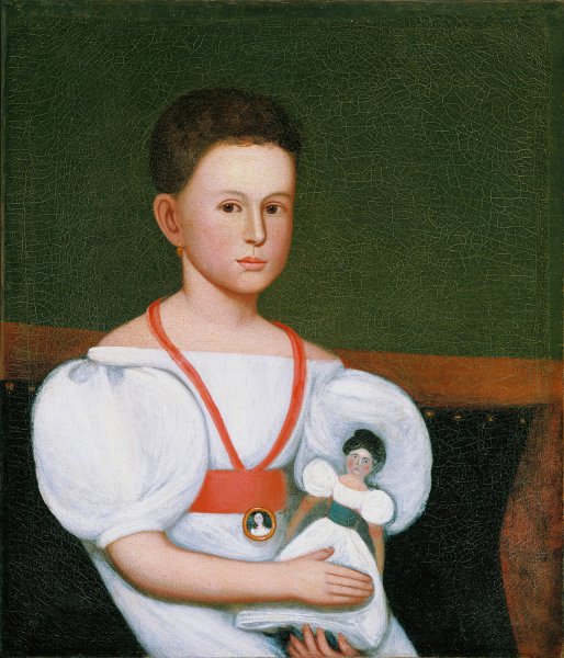Seated Girl  by Zedekiah Belknap - Hand-Painted Oil Painting Reproduction
