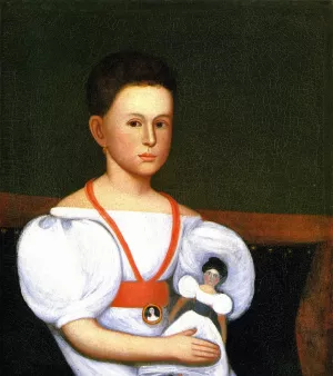 Seated Girl Oil painting by Zedekiah Belknap