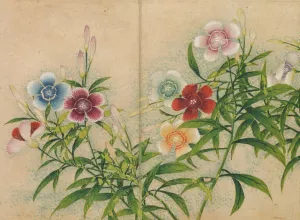 Pinks Oil painting by Zhang Ruoai
