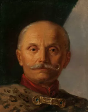 Portrait of a man Oil painting by Zofia Szymanowska-Lenartowicz