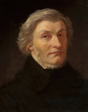 Portrait of Adam Mickiewicz by Zofia Szymanowska-Lenartowicz Oil Painting