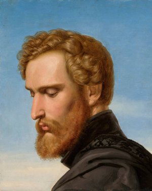Portrait of Heinrich Heinlein, painter, as a knight of Schellenberg by Zofia Szymanowska-Lenartowicz Oil Painting